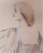Fernand Khnopff A Shoulder oil painting on canvas